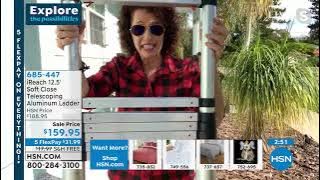 iReach 12.5' Soft Close Telescoping Aluminum Ladder