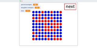 Radioactive Decay Simulation with Scratch