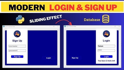 Secure Login & Signup with Python & Database [Part 1]