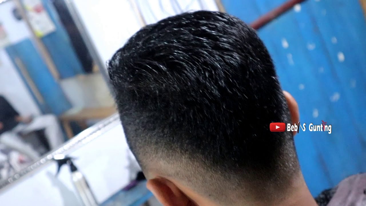 cara memotong rambut  pria  keren Side part haircut Trend 