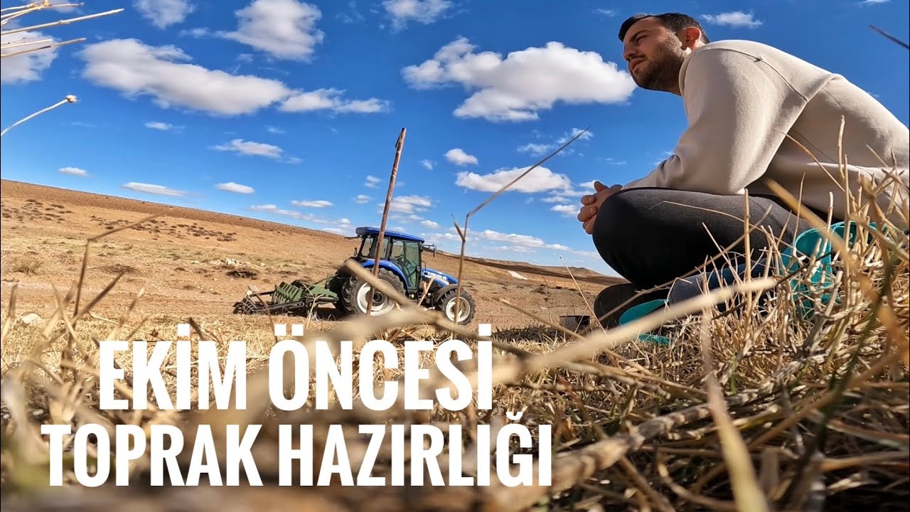 EKİM ÖNCESİ SON HAZIRLIKLAR. Kazayağı Çekmeye Başladım. 