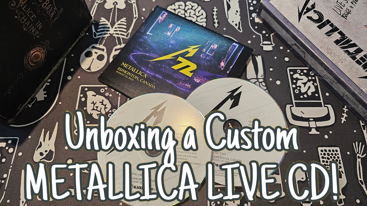 Unboxing the Custom METALLICA LIVE CD from Edmonton 2024 - YouTube