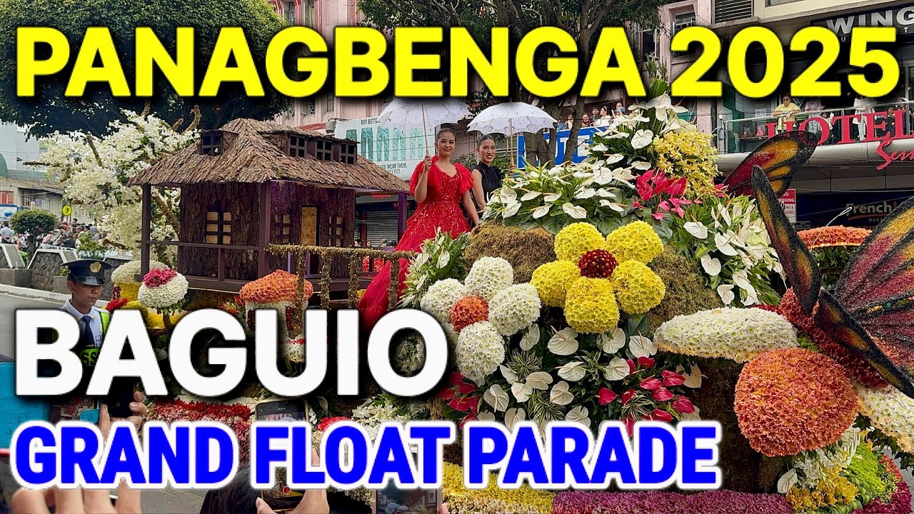BAGUIO PANAGBENGA 2025: GRAND FLORAL FLOAT PARADE | All FLOATS Seen Up Close! Baguio City