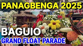 BAGUIO PANAGBENGA 2025: GRAND FLORAL FLOAT PARADE | All FLOATS Seen Up Close! Baguio City