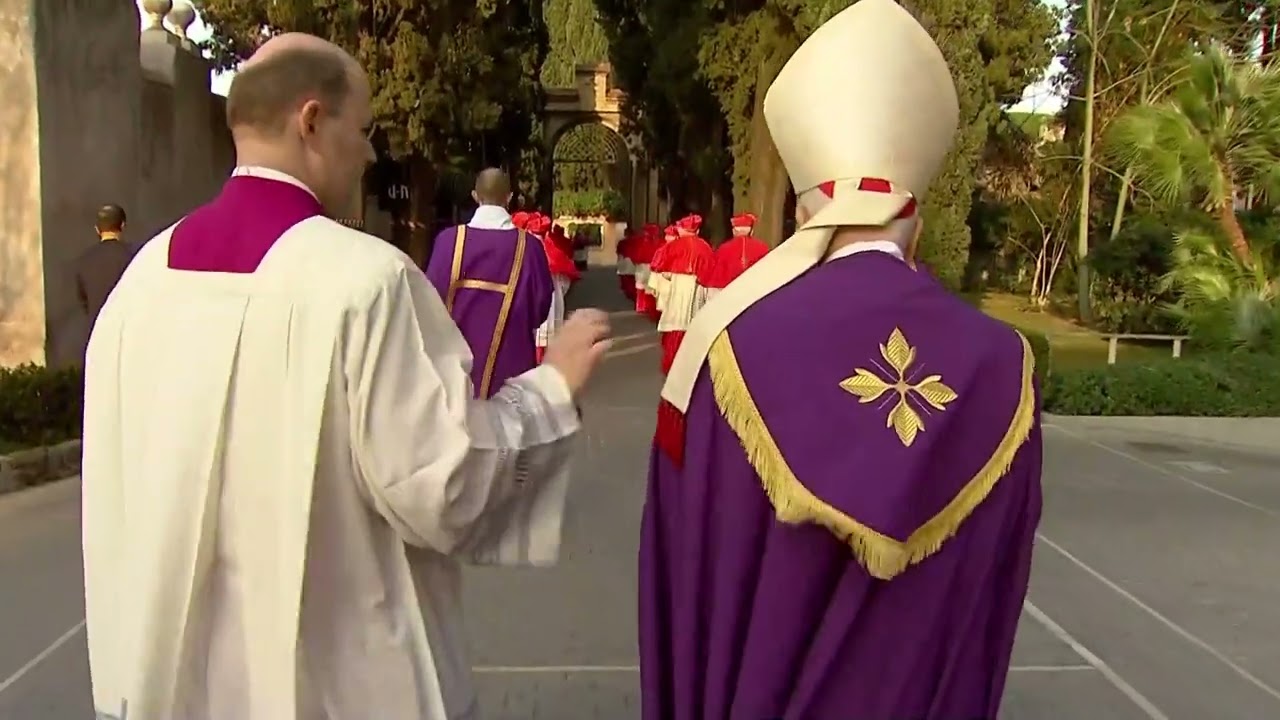 Lenten Station Penitential Procession on Ash Wednesday from Rome 22 February 2023 HD