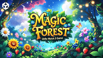Magic Forest Match 3 Unity Source Code | Unity 2D Puzzle Game Template | 2D Game Unity