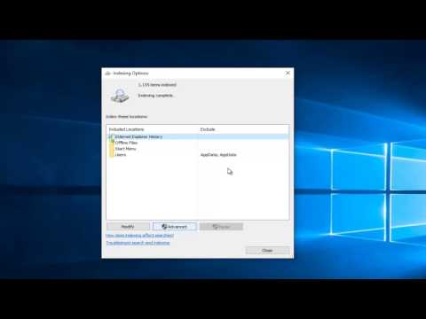 How To Rebuild Search Index In Windows 10 - Increase Search Speed