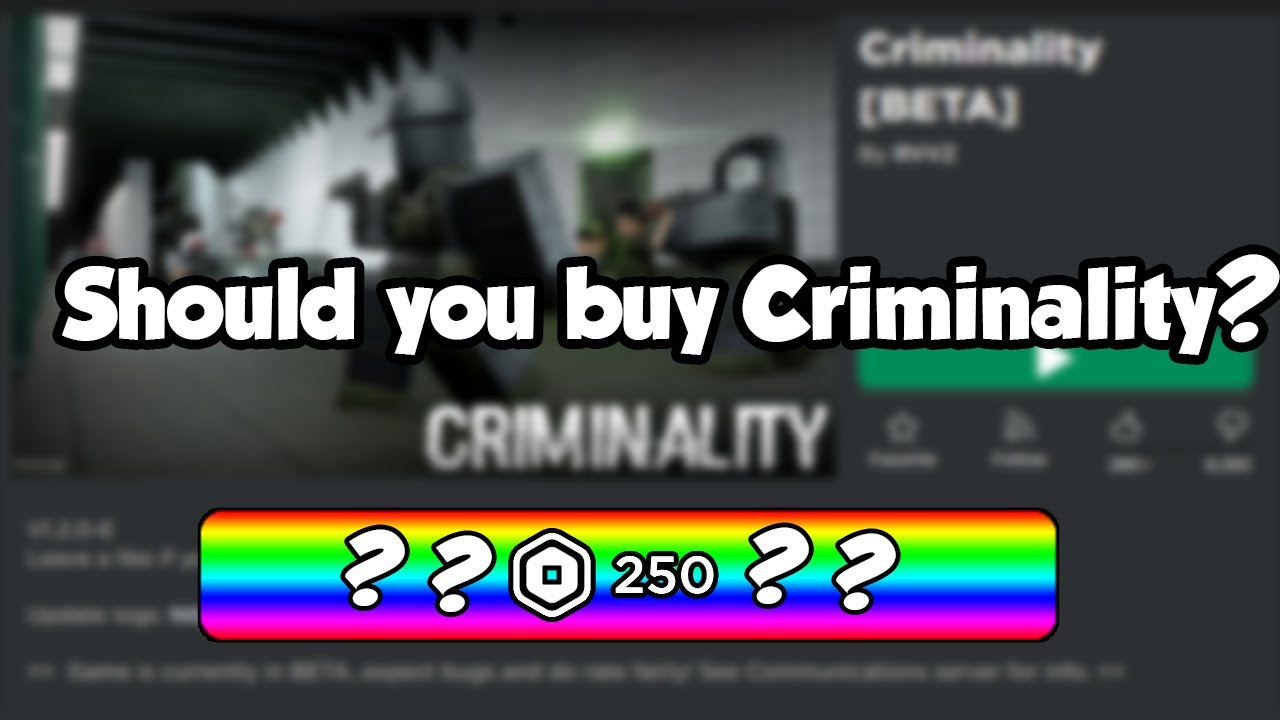 Criminality Codes (December 2023) - Roblox