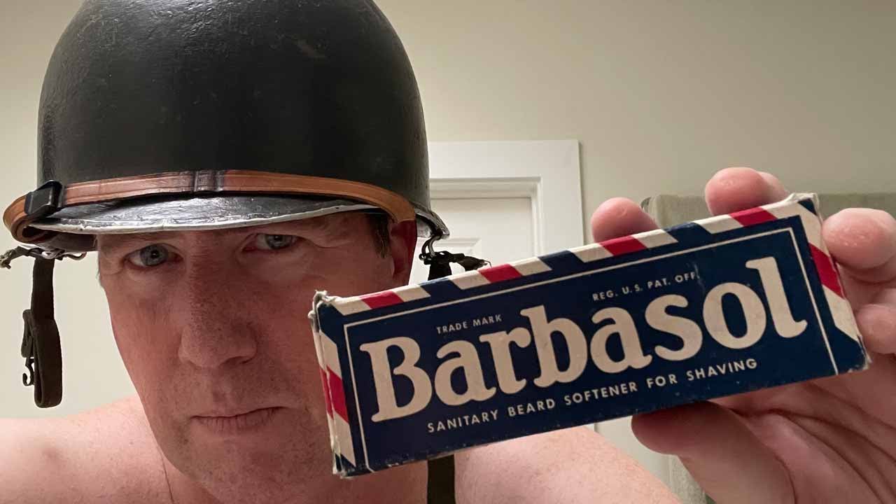 WW2 Era Barbasol and a 1920's Golden Razor - YouTube