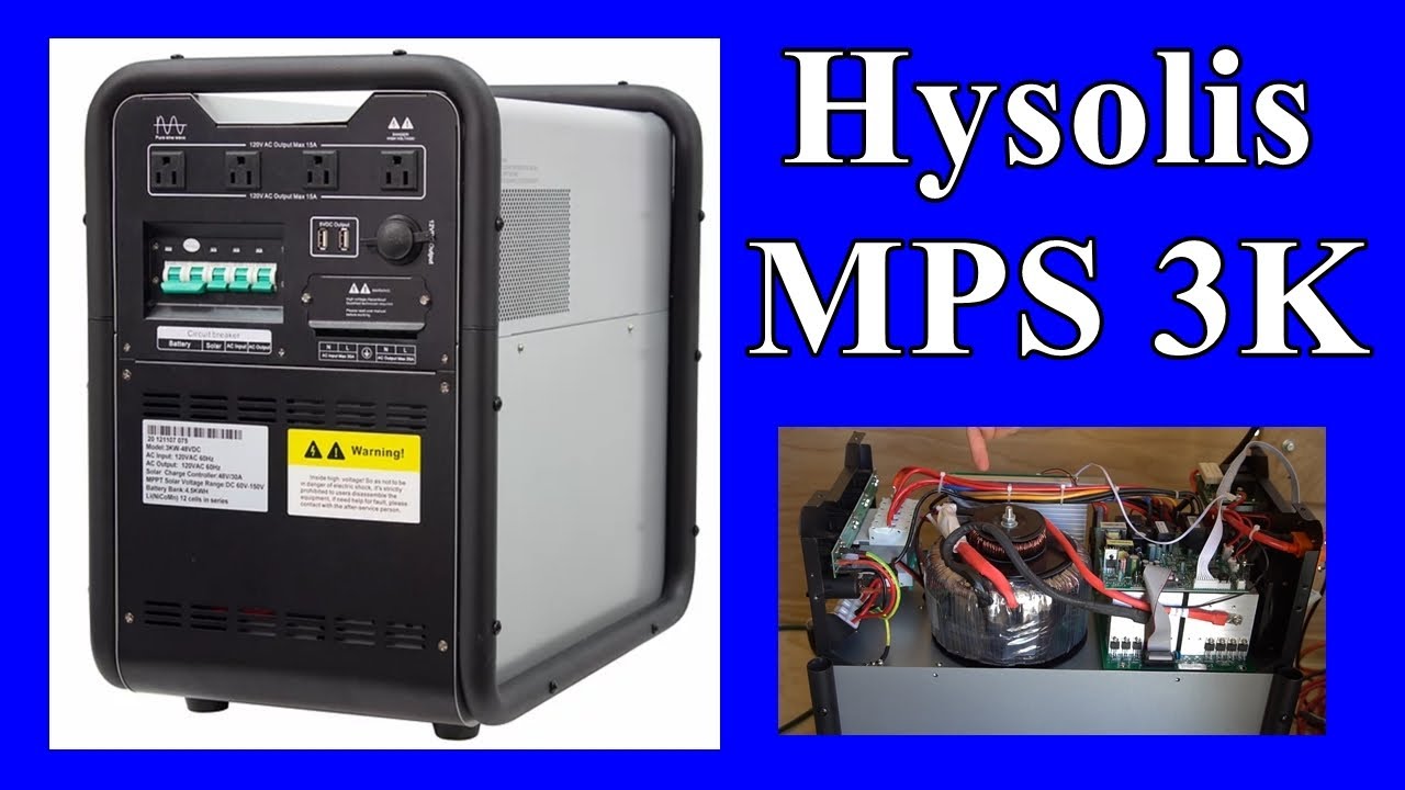 Hysolis MPS 4,500wH / 3,000W Solar Generator Lithium Battery All