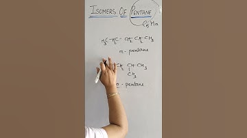 Isomers of pentane #pentane #isomers #isomerism #classx #classxi #cbsesyllabus #chemistry #C5H12