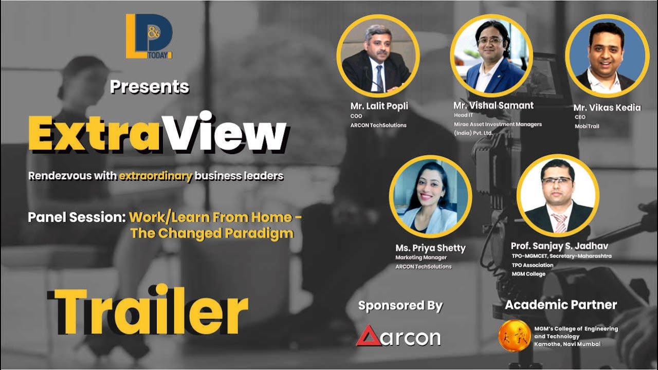Work/Learn From Home - The Changed Paradigm | Trailer | ExtraView | LnDToday