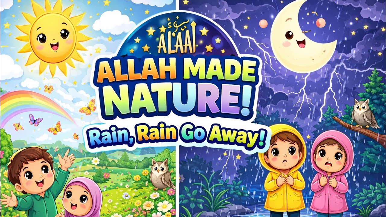 Allah Made Nature 🌈 | Big & Small | Sun & Moon | Islamic Nursery Rhymes