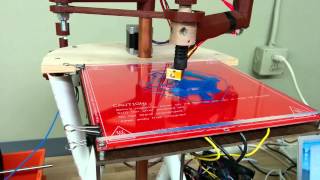 My RepRap Morgan in action on it's first successful print.