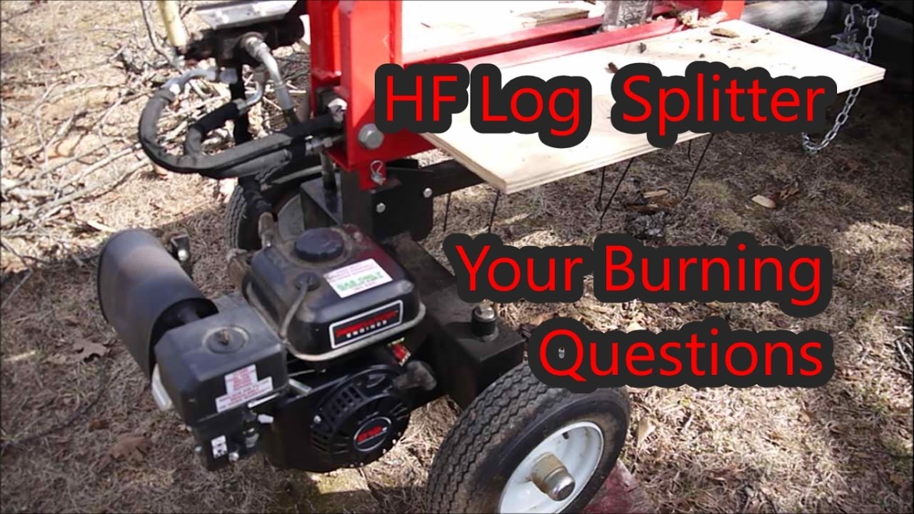 Harbor Freight 20 ton log splitter UPDATES #61594 - YouTube