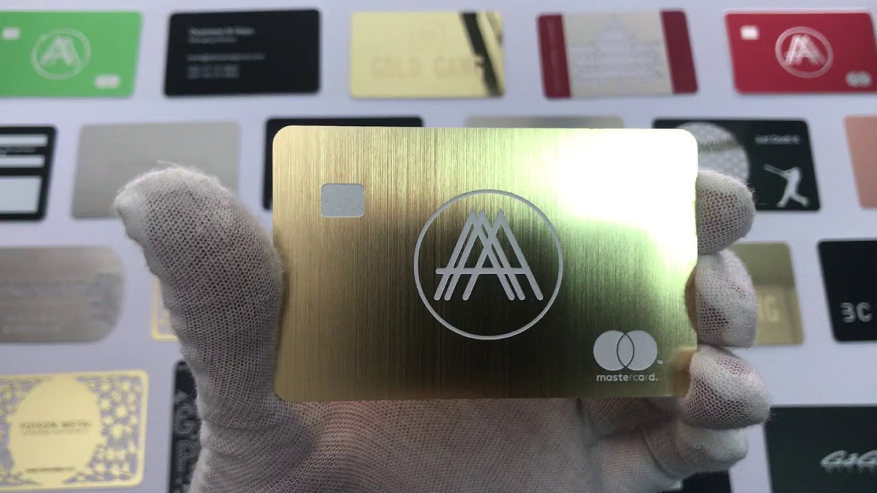 Brushing Gold Metal Credit Card Show details | Foison Metal