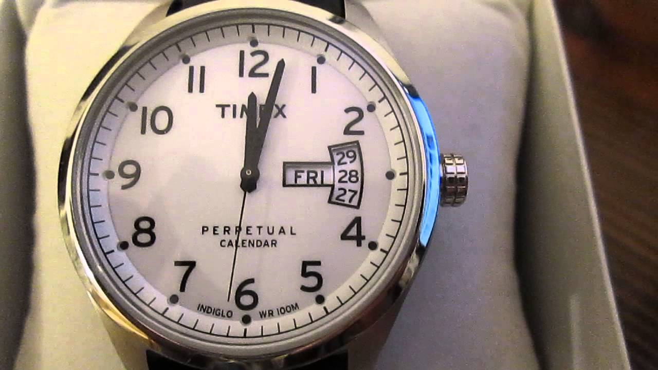 Timex Perpetual calendar YouTube