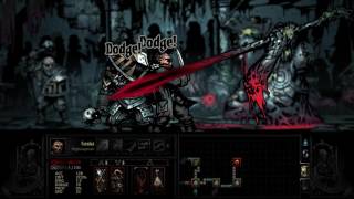 Darkest Dungeon - The Crimson Court - Garden Guardian Boss Fight (Destroying stone shield first)