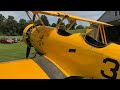 Pov flight in a 1941 navy n3n3 trainer biplane yellow peril