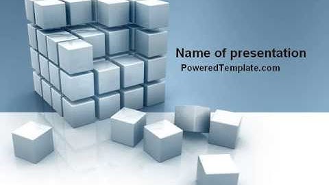 Cube PowerPoint Template by PoweredTemplate.com