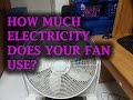 How much electricity does your fan use...