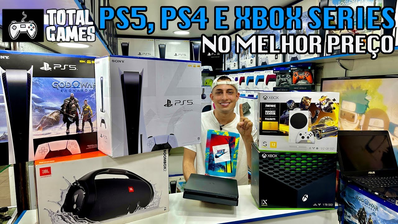 PS5 NO MELHOR PREÇO DA SANTA EFIGÊNIA! TOTAL GAMES 