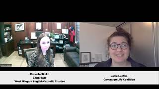 Interview - Roberta Skoko - Candidate for West Niagara English Catholic Trustee