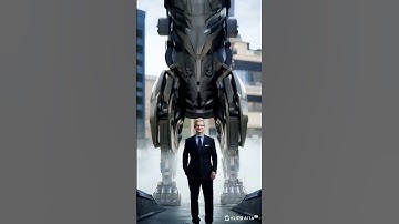 Robotic Lion Protects Tim Cook in Futuristic Apple City | AI Animation