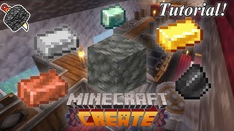 EASY and BEST Tuff Automation Tutorial! Gold! Iron! // Minecraft Create Mod Tutorial