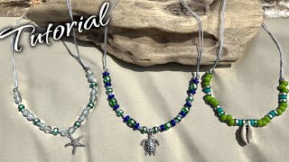 Easy Beachy Necklaces | Tutorial | Curated Bead Box