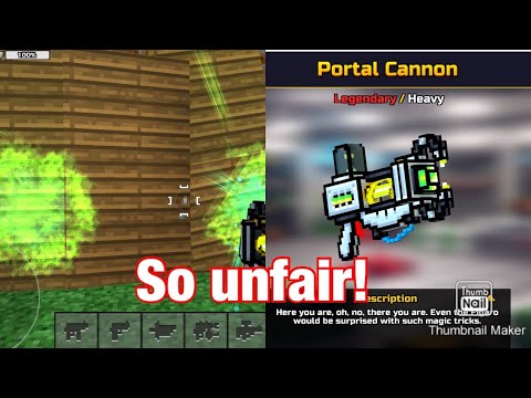 Did they unpatch the portal cannon glitch!!?? | Pixel Gun 3D