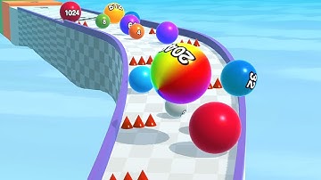 Ball Run 2048 - ASMR Game Very satisfying and relaxing Gameplay Walkthrough MAXFJK5