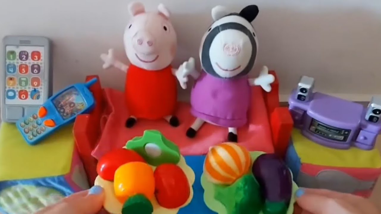 Φρούτα και λαχανικά για το γουρουνάκι/Βίντεο για παιδιά