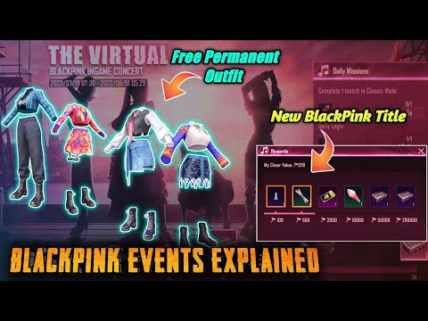 BlackPink 2 Free Permanent Outfit | BlackPink Top Fan & Im a Fan Achievement Pubg/bgmi