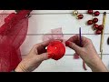 DIY How to make a Christmas ball #xmasornaments #christmasballs #christmasdiyideas #xmasdecor #xmas