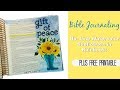 Bible Journaling | No line watercolor Sunflowers in Rain boots