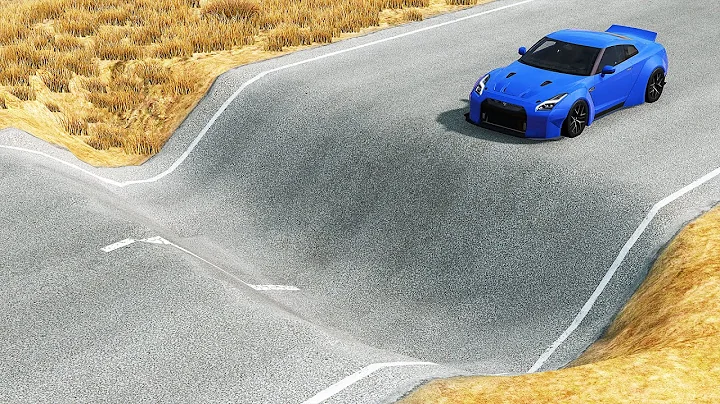 Mobil vs Potholes #6 - BeamNG Drive