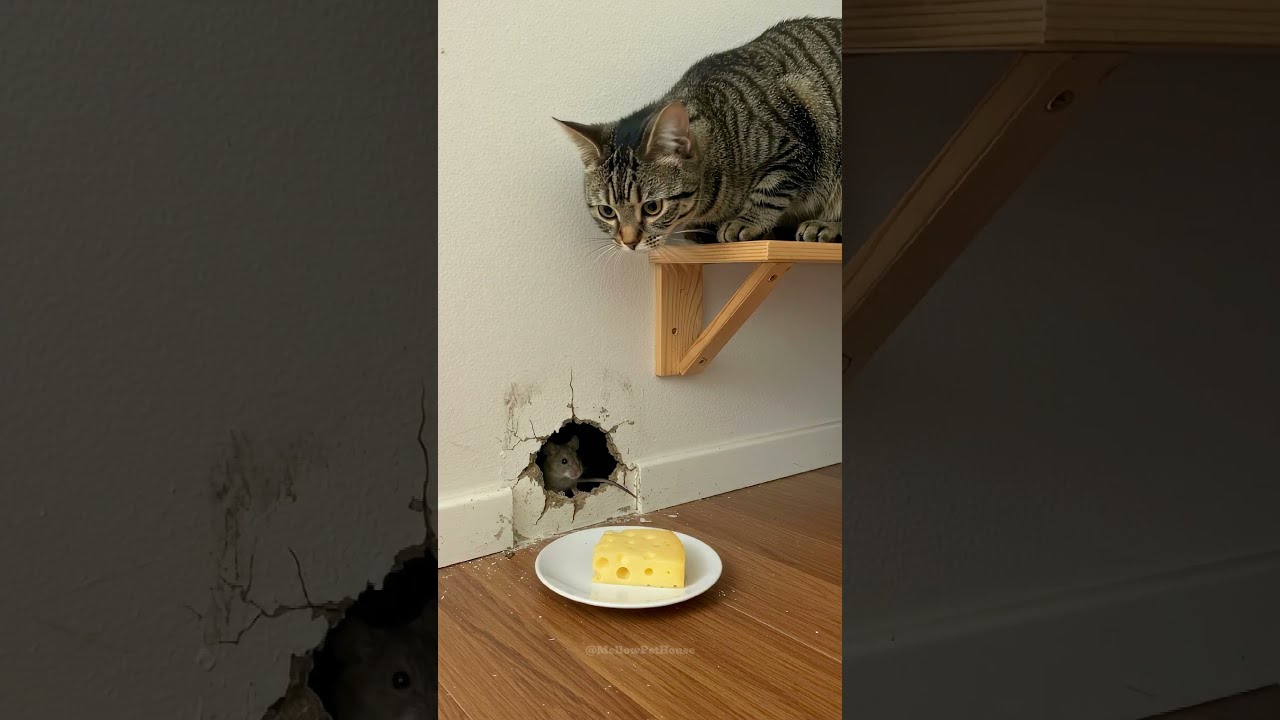 The Cat S Shocking Trap Will Mouse Survive Cutepets Funnyanimals Kitten