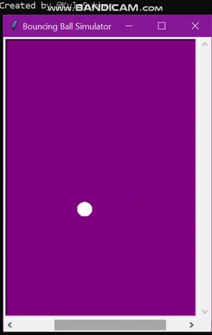 Bouncing ball Python simulation - Scrolling left and right #shorts ...