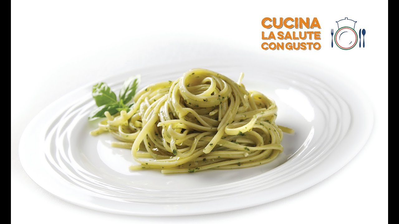 Ricetta Linguine con pesto alla genovese Liguria YouTube