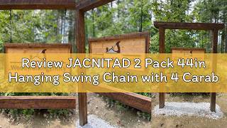 Review JACNITAD 2 Pack 44in Hanging Swing Chain with 4 Carabiners, 660LB Capacity Hanging Kits Heavy