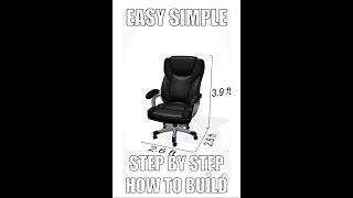 Very Easy Step by Step on How to Build RealSpace Cressfield High Back Chair