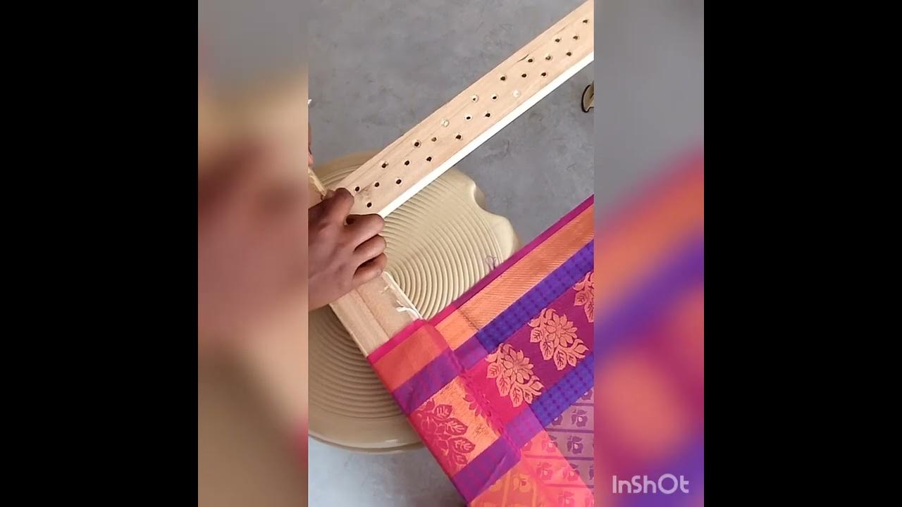 Aari cot cloth fixing in Tamil, success aari center YouTube