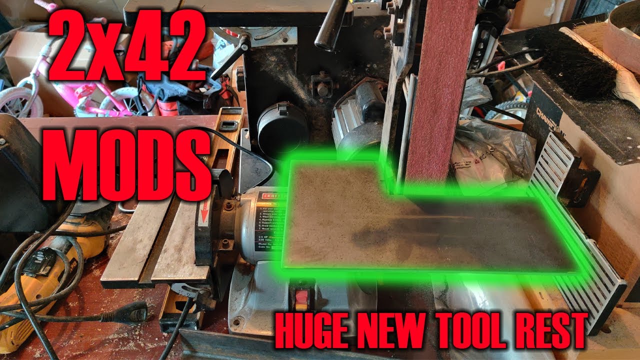 VLOG - House Build Update and 2x42 Grinder Mod - New Tool Rest!!!
