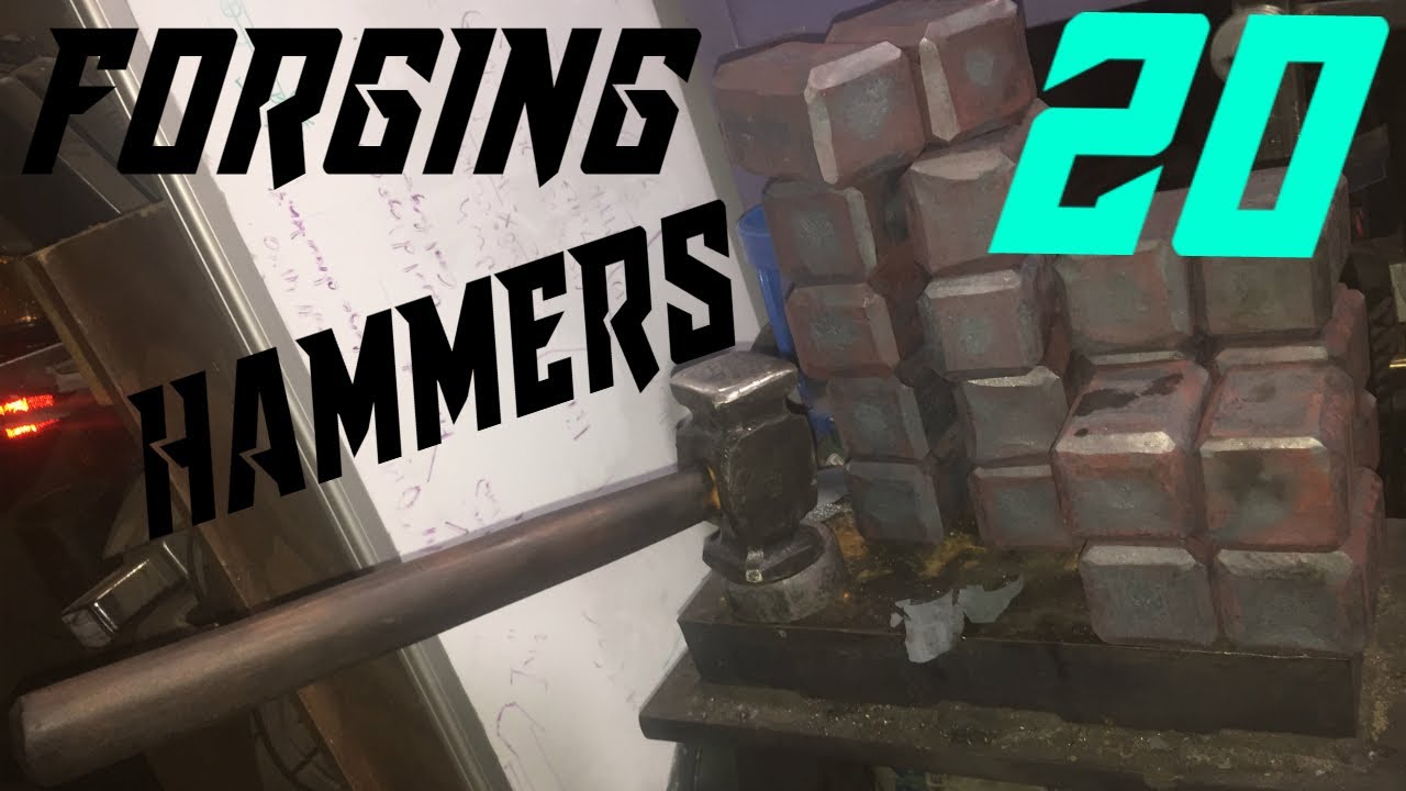 FORGING 20 HAMMERS ~ PART 1 SQUARING THE BILLETS!!!!!!