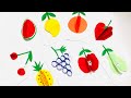 How to make 3D fruits out of paper /3D fruit craft tutorial