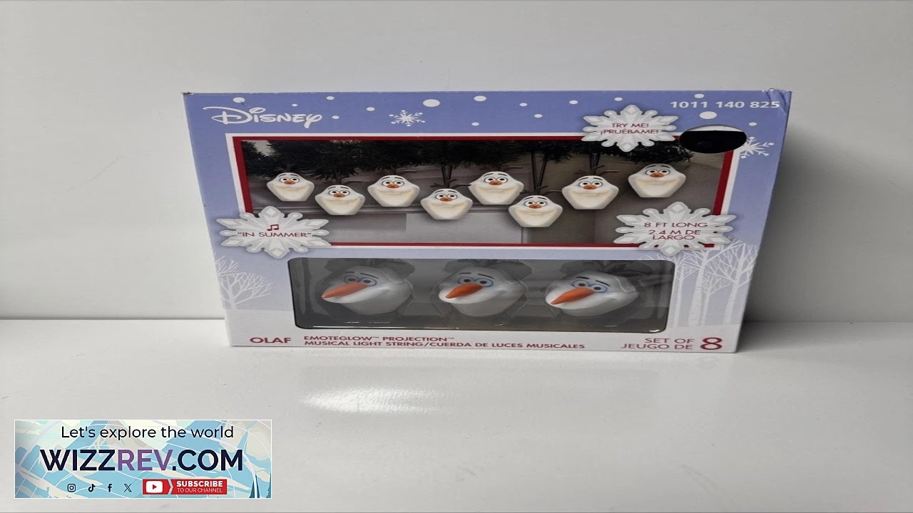 Olaf Frozen Disney 7 ft. Musical Christmas 1 set LED 8 Lights