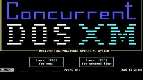 Mini Tour: Digital Research Concurrent DOS XM 6.01 (x86)