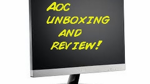 AOC I2369V-unboxing and review!