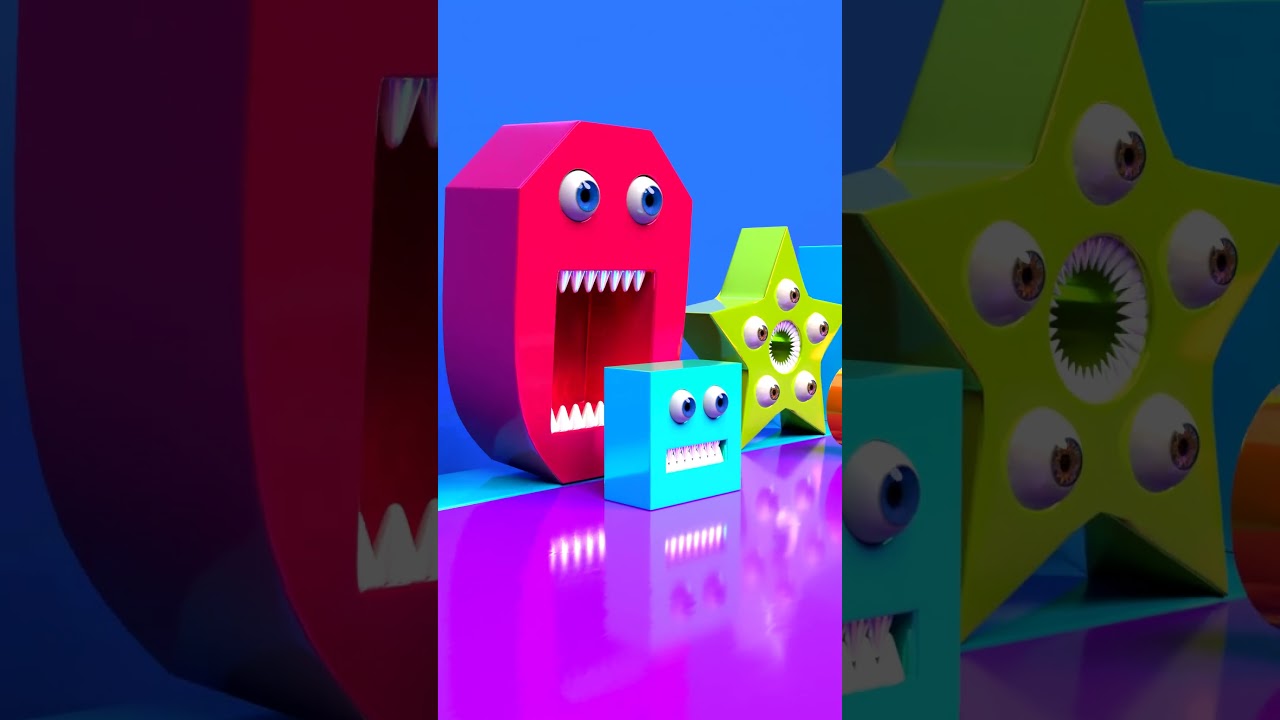 MONSTER SHAPES IN SEQUENCE 👍😊